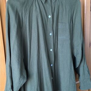 Wilfred Forest Green Button-Down Shirt